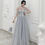 Grey bridesmaid dress