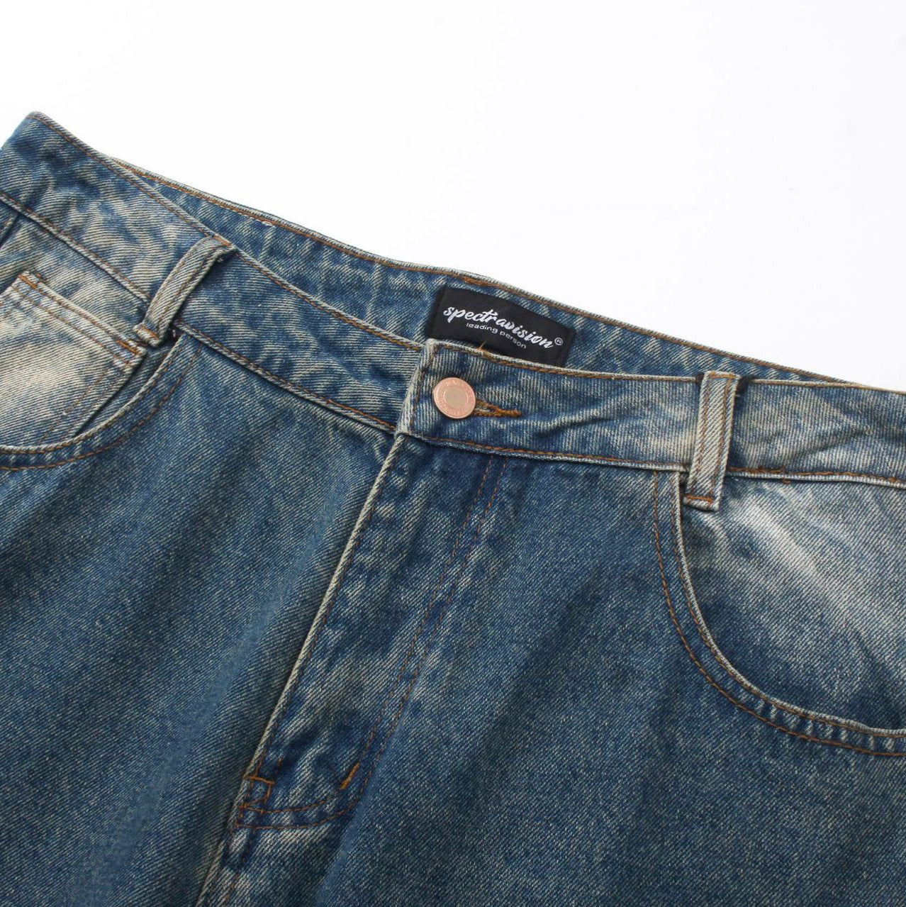 Men's Spring And Summer New Special-interest Design Washed And Worn Cargo Jeans